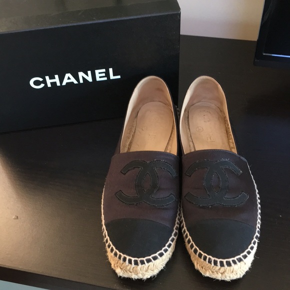 CHANEL Shoes - Chanel Satin Espadrilles